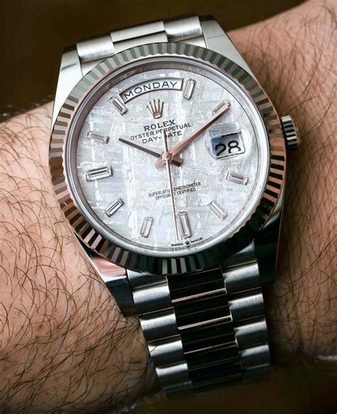 rolex day date 40mm white gold|Rolex Day-Date 40 228239.